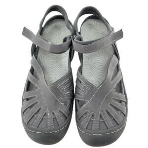 JSport by Jambu Gray Comfort Minimalist Gorpcore Outdoor Sandals Size 8